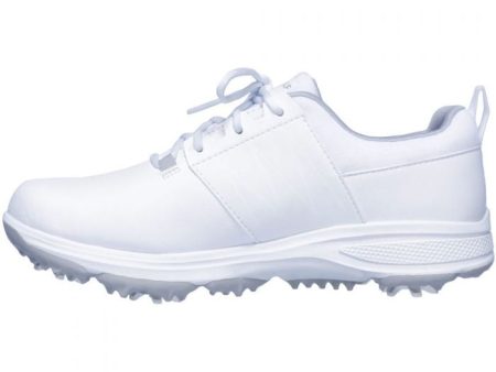 Skechers Go Golf Finesse Junior Spiked Shoes - White Grey Fashion