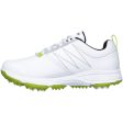 Skechers Go Golf Blaster Junior Spiked Shoes - White Lime For Discount