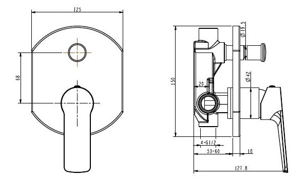 BTV8560 — Shower Mixer With Diverter Online now