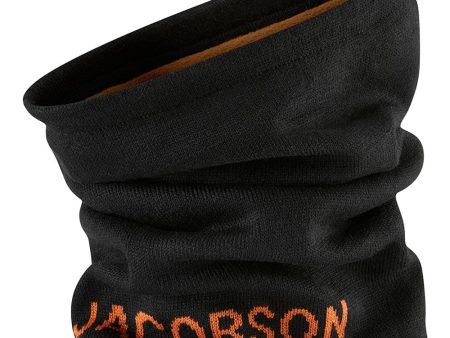 Oscar Jacobson Reversible Snood - Black Orange Rust For Sale