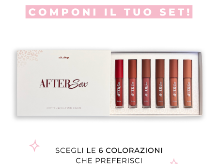 Aftersex - Set 6 Liquid Lipstick [Componibile] Supply