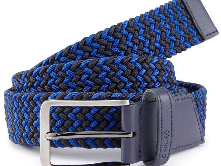 Ping Stretch Webbing Belt - Blue Multi Discount