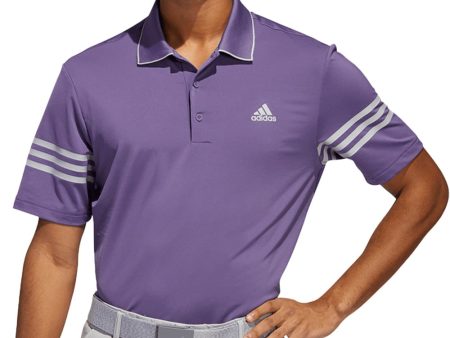 adidas Ultimate365 Blocked Polo Shirt - Purple Grey Two Fashion