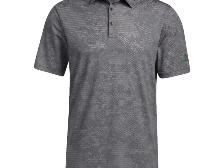 adidas Camo Polo - Black Grey Three For Sale