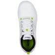 Skechers Go Golf Blaster Junior Spiked Shoes - White Lime For Discount