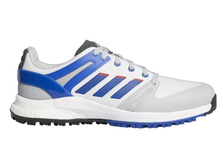 adidas EQT Spikeless Shoes - White Royal Blue Grey Two Discount