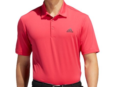 adidas Ultimate365 2.0 Solid Polo Shirt - Power Pink Black Online