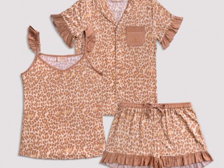 Dreamy Summer - Leopard [Camicetta & Canotta + Pantaloncino] Cheap