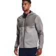 Under Armour Storm Daytona Full Zip Hoodie - Grey Wolf Concrete Fashion