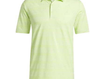 adidas Two Colour Stripe Primegreen Polo Shirt - Pulse Lime White Cheap