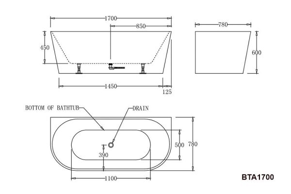 Atlanta Back to Wall Bathtub Online