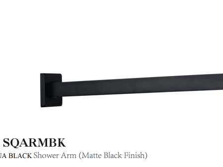 ACQUA BLACK SHOWER ARM Online