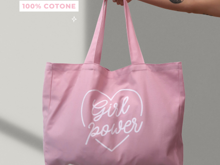 Tote Bag - Pink Heart BIG on Sale