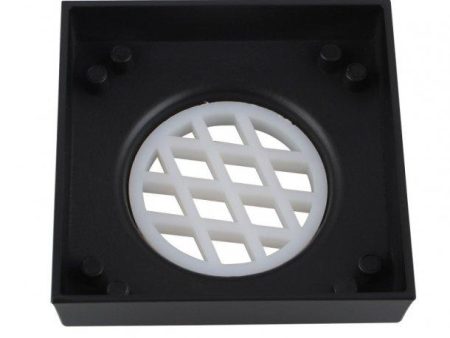 115x115mm Black Smart Tile Insert Floor Waste Shower Grate Drain Hot on Sale