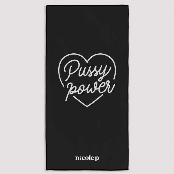 Beach Towel - Black Heart Hot on Sale